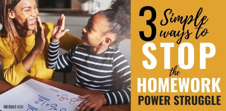 3 Simple Ways to Stop the Homework Power Struggle