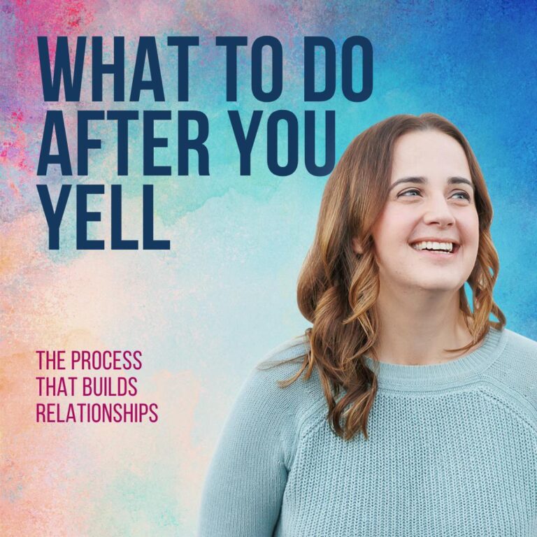 What You Do After You Yell Matters More Than the Yelling Itself